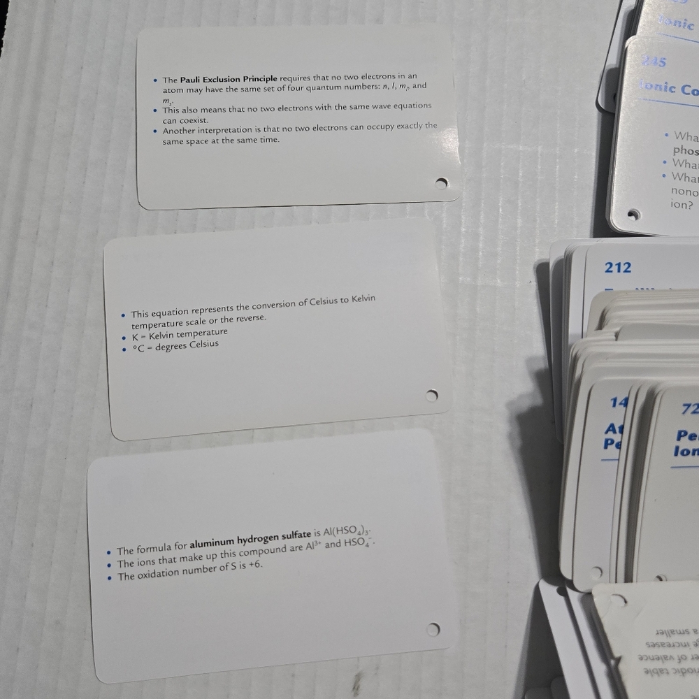 Barron's AP Chemistry Flash Cards Box Set - Picture 15 of 16
